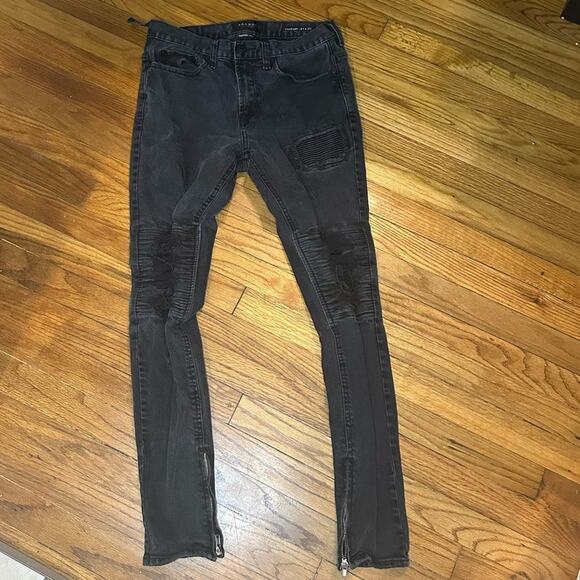 PacSun Comfort Stretch Black stacked Skinny Jeans - Picture 1 of 10